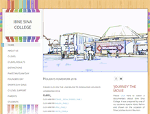 Tablet Screenshot of ibnesinacollege.com
